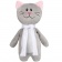 Мягкая игрушка Beastie Toys, котик с белым шарфом фото 2