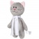 Мягкая игрушка Beastie Toys, котик с белым шарфом фото 3
