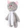 Мягкая игрушка Beastie Toys, котик с белым шарфом фото 6