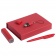 Набор Bond: аккумулятор, флешка и ручка, красный фото 2