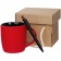 Набор Color Block: кружка и ручка, красный с черным фото 1