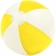 Надувной пляжный мяч Cruise, желтый с белым фото 1