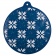 Новогодний самонадувающийся шарик «Скандик», синий фото 2