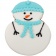 Печенье Sweetish Snowman, голубое фото 4