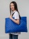 Плед-сумка для пикника Interflow, синяя фото 10