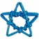 Плетеная фигурка Adorno, синяя звезда фото 1