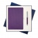 Подарочная коробка с ложементом для ежедневника и ручки, синяя фото 9