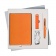 Подарочный набор Portobello/Latte оранжевый (Ежедневник недат А5, Ручка, Power Bank) фото 1
