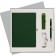 Подарочный набор Portobello/Latte зеленый-2 (Ежедневник недат А5, Ручка, Power Bank) фото 1