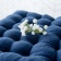 Подушка на стул Essential, темно-синяя фото 4