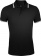 Рубашка поло мужская Pasadena Men 200 с контрастной отделкой, черная с белым фото 1