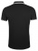 Рубашка поло мужская Pasadena Men 200 с контрастной отделкой, черная с белым фото 7