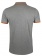 Рубашка поло мужская Pasadena Men 200 с контрастной отделкой, серый меланж c оранжевым фото 5