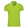 Рубашка поло мужская Pasadena Men 200 с контрастной отделкой, зеленый лайм с белым фото 1