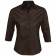 Рубашка женская с рукавом 3/4 Effect 140, темно-коричневая фото 1