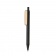 Ручка из переработанного ABS-пластика GRS с бамбуковым клипом фото 1