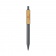Ручка из переработанного ABS-пластика GRS с бамбуковым клипом фото 4