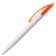 Ручка шариковая Bento, белая с оранжевым фото 2