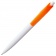 Ручка шариковая Bento, белая с оранжевым фото 3