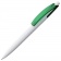 Ручка шариковая Bento, белая с зеленым фото 1