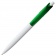 Ручка шариковая Bento, белая с зеленым фото 2