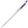 Ручка шариковая Bolide, белая с фиолетовым фото 1
