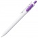 Ручка шариковая Bolide, белая с фиолетовым фото 4