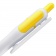 Ручка шариковая Bolide, белая с желтым фото 2