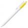 Ручка шариковая Bolide, белая с желтым фото 3