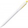 Ручка шариковая Bolide, белая с желтым фото 4