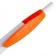 Ручка шариковая Champion, белая с оранжевым фото 2