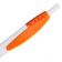 Ручка шариковая Champion, белая с оранжевым фото 3