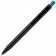 Ручка шариковая Chromatic, черная с голубым фото 3