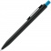 Ручка шариковая Chromatic, черная с голубым фото 4