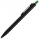 Ручка шариковая Chromatic, черная с зеленым фото 4