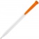 Ручка шариковая Favorite, белая с оранжевым фото 5