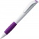 Ручка шариковая Grip, белая с фиолетовым фото 1