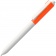 Ручка шариковая Hint Special, белая с оранжевым фото 1