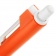 Ручка шариковая Hint Special, белая с оранжевым фото 4