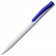 Ручка шариковая Pin, белая с синим фото 1