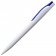 Ручка шариковая Pin, белая с синим фото 2