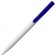 Ручка шариковая Pin, белая с синим фото 3