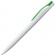 Ручка шариковая Pin, белая с зеленым фото 3