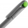 Ручка шариковая Prodir DS1 TMM Dot, серая с ярко-зеленым фото 2