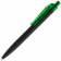 Ручка шариковая Prodir QS01 PRT-P Soft Touch, черная с зеленым фото 1