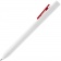 Ручка шариковая Swiper SQ, белая с красным фото 4