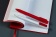 Ручка шариковая Swiper SQ, белая с красным фото 8