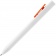 Ручка шариковая Swiper SQ, белая с оранжевым фото 9