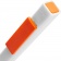 Ручка шариковая Swiper SQ, белая с оранжевым фото 8