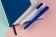 Ручка шариковая Swiper SQ, белая с синим фото 2